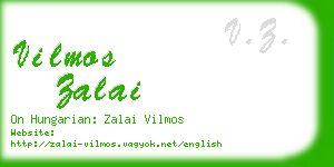 vilmos zalai business card